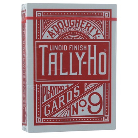 Игральные карты Tally-Ho (Fan back), красные 54 л.