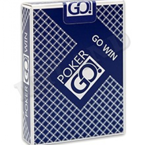 Игральные карты "PokerGo" синие 54 шт (poker size index jumbo, 63*88 мм)