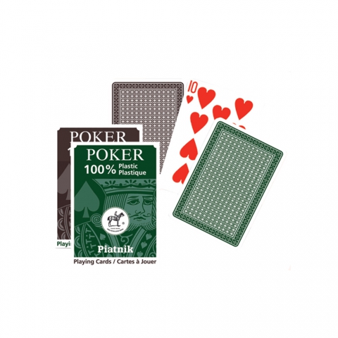 Игральные карты 100% Пластик-Покер, 55 листов