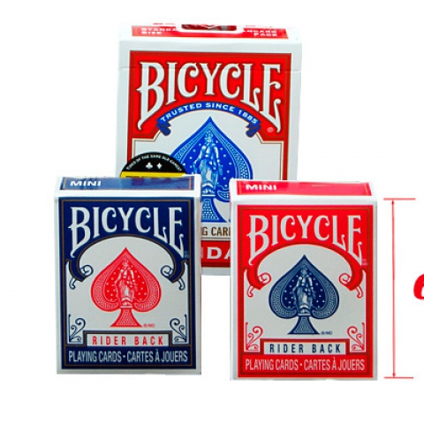 Игральные карты Bicycle мини красные