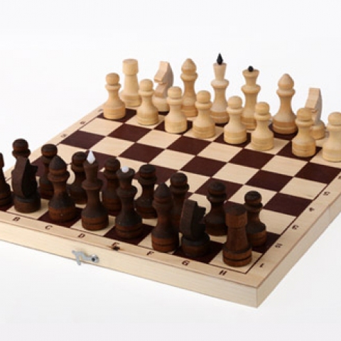 Шахматы обиходные парафинированные (290 х 145 х 38)