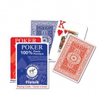 Игральные карты 100% Пластик-покер, Джамбо инд. 55 л.