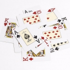 Игральные карты  для покера "Texas Holdem" (100% пластик Jumbo Index) красные