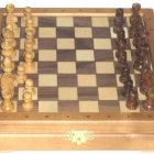 Шахматы мини деревянные