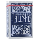 Игральные карты Tally-Ho (Fan back), синие  54 л.